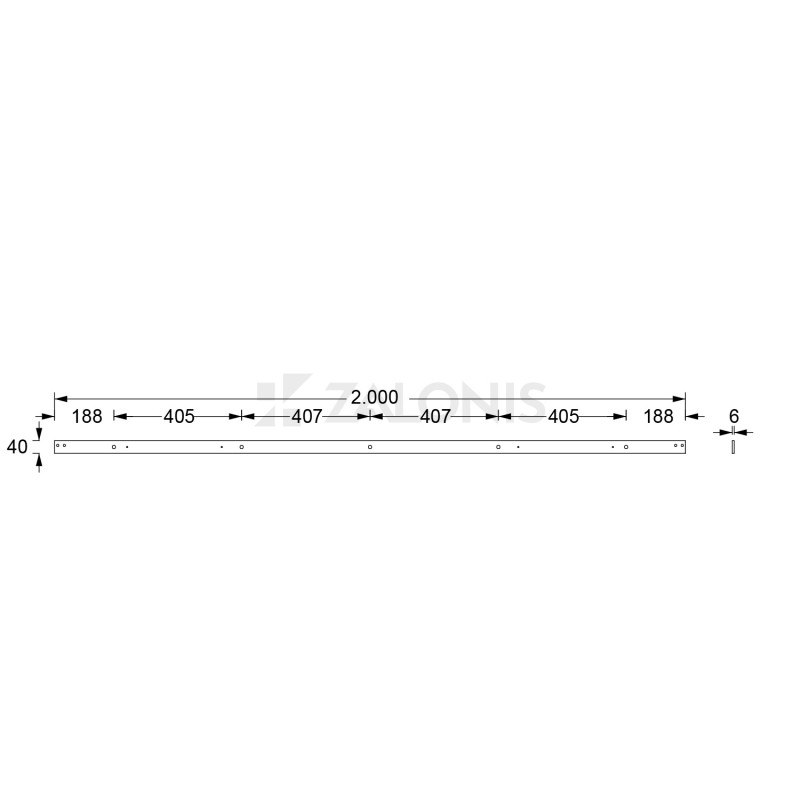ΜΗΧΑΝΙΣΜΟΣ ΠΟΡΤΑΣ ΑΧΥΡΩΝΑ 200cm/300cm ΜΑΥΡΟ Φ.120