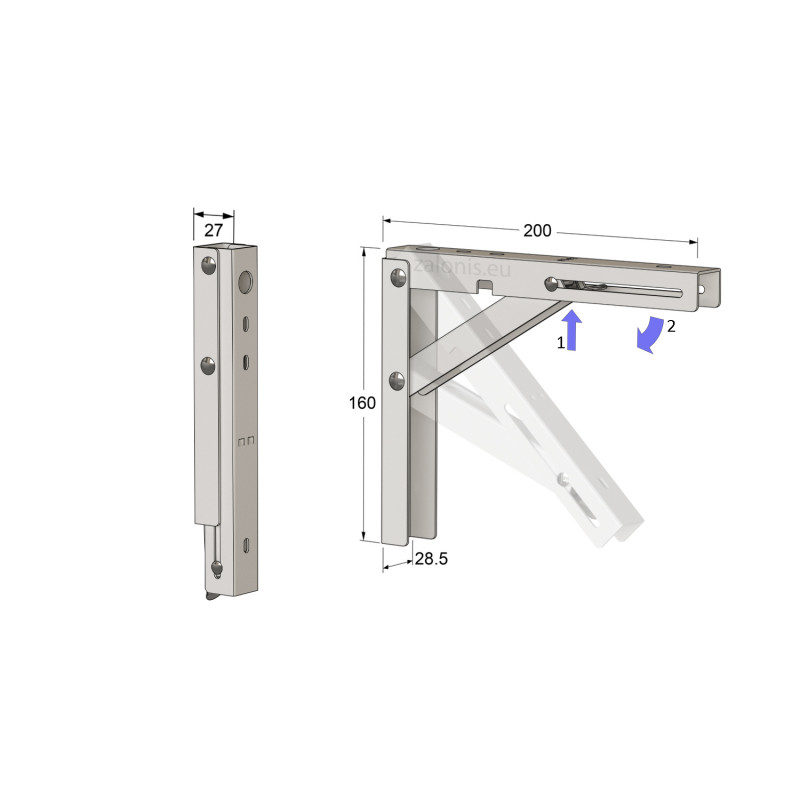 ΓΩΝΙΑ ΣΠΑΣΤΗ 20x16 100kg / ΛΕΥΚΟ