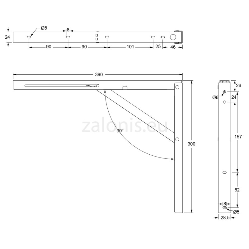 ΓΩΝΙΑ ΣΠΑΣΤΗ 40x30 100kg / ΛΕΥΚΟ