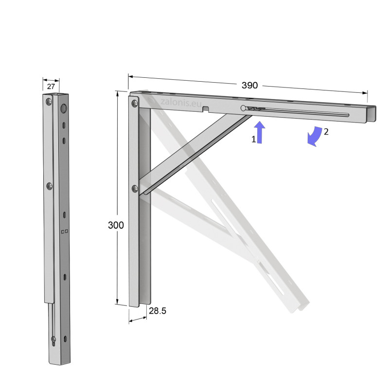 ΓΩΝΙΑ ΣΠΑΣΤΗ 40x30 100kg / ΛΕΥΚΟ