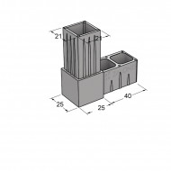 ΔΙΠΛΟΣ ΣΥΝΔΕΣΜΟΣ 25x25 / ΓΚΡΙ