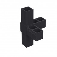 ΤΕΤΡΑΠΛΟΣ ΣΥΝΔΕΣΜΟΣ ΤΥΠΟΥ L 25x25 / ΜΑΥΡΟ