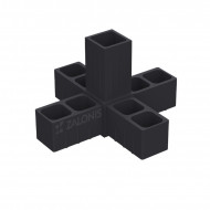 ΠΕΝΤΑΠΛΟΣ ΣΥΝΔΕΣΜΟΣ 25x25 / ΜΑΥΡΟ