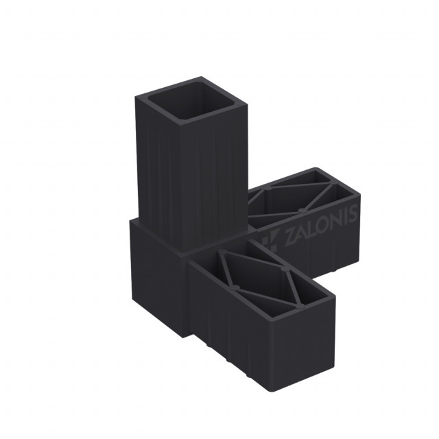 ΤΡΙΠΛΟΣ ΣΥΝΔΕΣΜΟΣ ΤΥΠΟΥ L 30x30 / ΜΑΥΡΟ