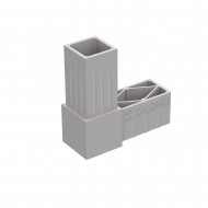 ΔΙΠΛΟΣ ΣΥΝΔΕΣΜΟΣ 40x40 / ΓΚΡΙ